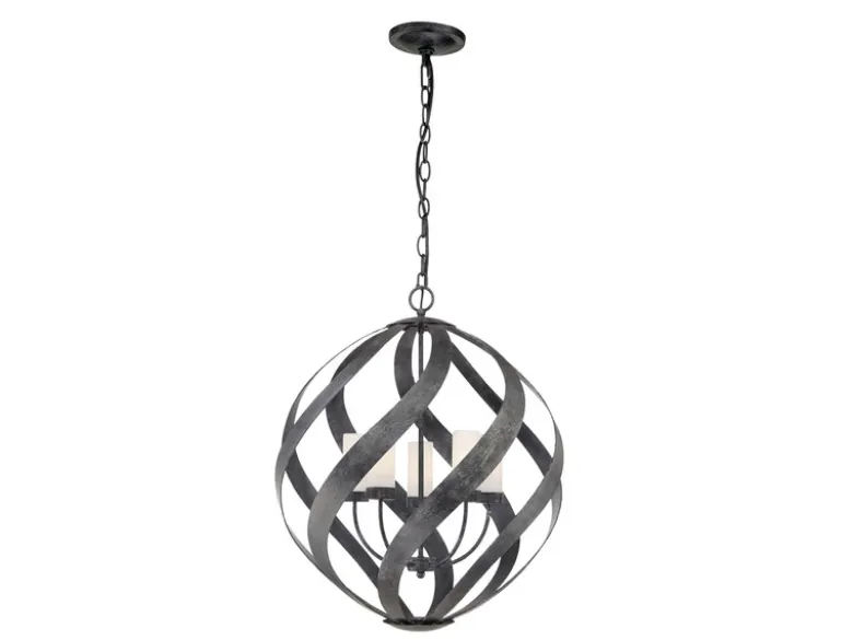 Außergewöhnliche Pendelleuchte BLACKSMITH für Innen & Außen, 5-flammig Ø66,4cm