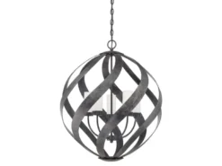 Außergewöhnliche Pendelleuchte BLACKSMITH für Innen & Außen, 5-flammig Ø66,4cm