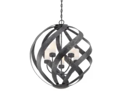 Außergewöhnliche Pendelleuchte BLACKSMITH für Innen & Außen, 5-flammig Ø66,4cm