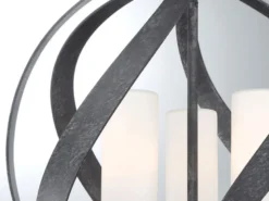 Außergewöhnliche Pendelleuchte BLACKSMITH für Innen & Außen, 3-flammig Ø40,7cm