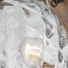 Ausgefallene LED Außenwandleuchte Bronzefarbig, Höhe 54cm