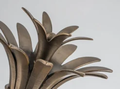Ausgefallene LED Außenwandleuchte Bronzefarbig, Höhe 54cm