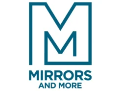 Ausgefallener Wandspiegel EMMI Rahmen in Gold zum Aufhängen 48,5x 66cm