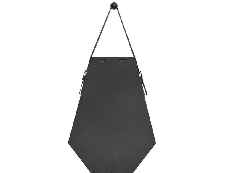 Ausgefallener Wandspiegel EMMI Rahmen in Schwarz zum Aufhängen 48,5x 66cm