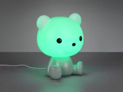 Ausgefallene USB Tischlampe CUTIE mit RGB Farbwechsel, Grün, Höhe 25cm