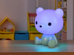Ausgefallene USB Tischlampe CUTIE mit RGB Farbwechsel, Grün, Höhe 25cm