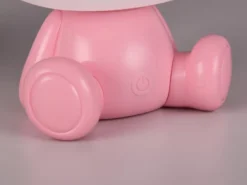 Ausgefallene USB Tischlampe Teddy mit RGB Farbwechsel, Rosa, Höhe 25cm