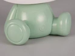 Ausgefallene USB Tischlampe Teddy mit RGB Farbwechsel, Grün, Höhe 25cm