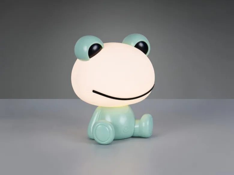 Ausgefallene USB Tischlampe HOPPER mit RGB Farbwechsel, Grün Höhe 24cm
