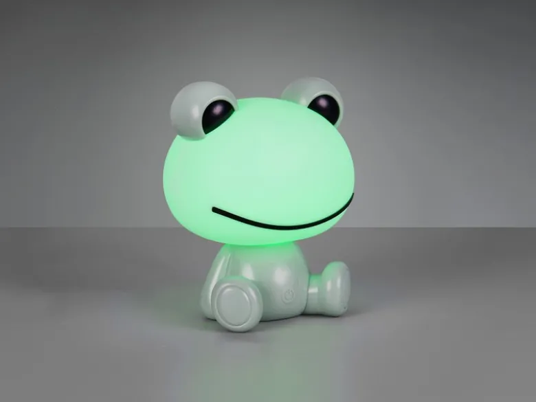 Ausgefallene USB Tischlampe HOPPER mit RGB Farbwechsel, Grün Höhe 24cm