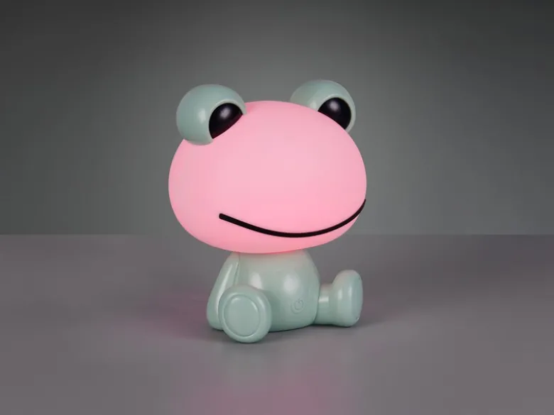 Ausgefallene USB Tischlampe HOPPER mit RGB Farbwechsel, Grün Höhe 24cm