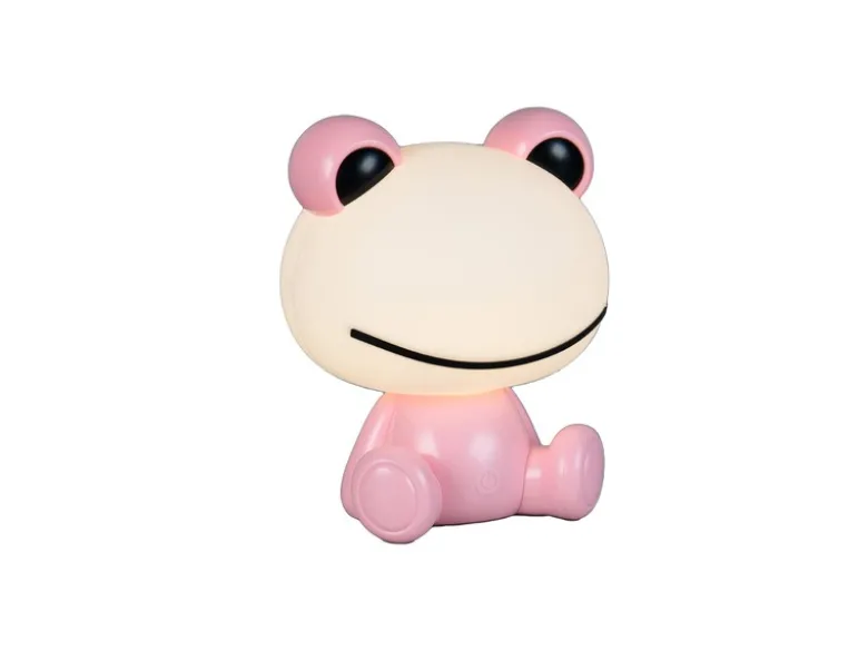 Ausgefallene USB Tischlampe HOPPER mit RGB Farbwechsel, Rosa Höhe 24cm