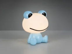 Ausgefallene USB Tischlampe HOPPER mit RGB Farbwechsel, Blau Höhe 24cm