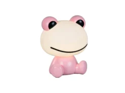 Ausgefallene USB Tischlampe Frosch mit RGB Farbwechsel, Rosa Höhe 24cm
