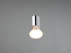 Bad Spiegelleuchte LORENZO Spot Metall Silber Chrom zum Klemmen max. 5mm