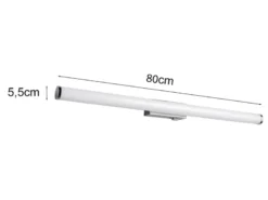 Bad Spiegelleuchte MATTIMO mit Schalter, Licht neutralweiß, Breite 80cm