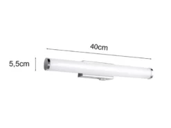 Bad Spiegelleuchte MATTIMO mit Schalter, Licht neutralweiß, Breite 40cm