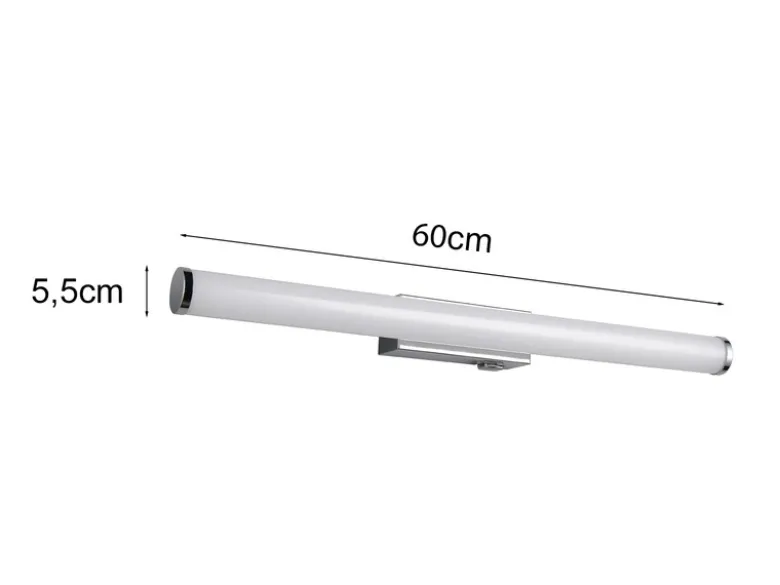 Bad Spiegelleuchte MATTIMO mit Schalter, Licht neutralweiß, Breite 60cm