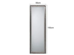 Barock Wandspiegel TANJA 50x150 Ganzkörperspiegel mit Holzrahmen Silber