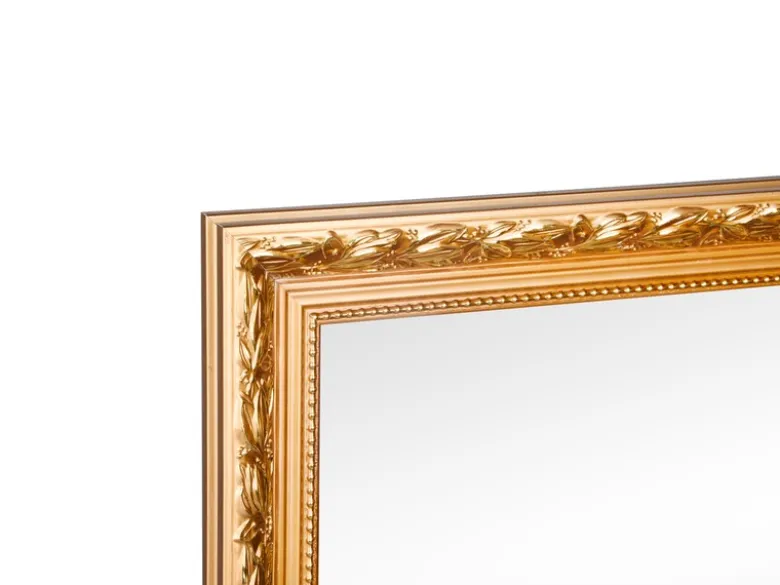 Barock Wandspiegel TANJA mit Holzrahmen Gold 55x70 cm