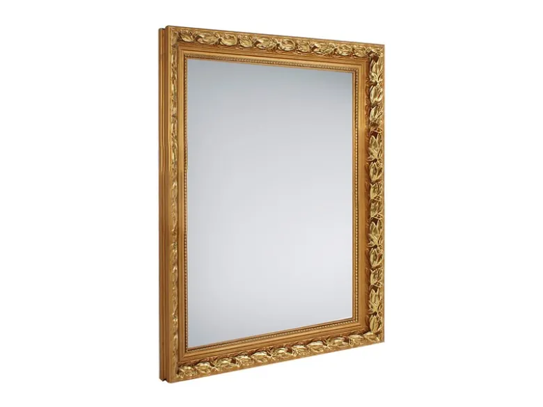 Barock Wandspiegel TANJA mit Holzrahmen Gold 55x70 cm