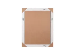 Barock Wandspiegel TANJA mit Holzrahmen Weiß 55x70 cm