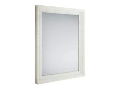 Barock Wandspiegel TANJA mit Holzrahmen Weiß 55x70 cm