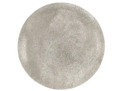Beistelltisch PATTY rund Metall in Schwarz Silber, Höhe 61cm