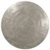 Beistelltisch TAMARA rund aus Metall in Silber, Höhe 61cm