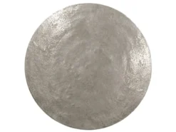 Beistelltisch TAMARA rund aus Metall in Silber, Höhe 61cm