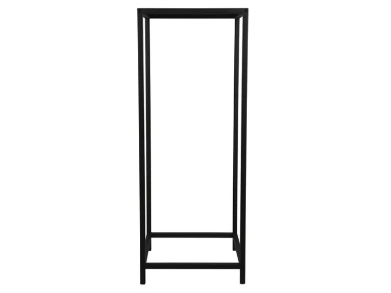 Beistelltisch VERONIKA Blumentisch aus Metall Schwarz Höhe 80cm