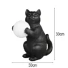 Besondere LED Tischleuchte Katzenlampe Schwarz, Höhe 30cm