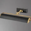 Bilderleuchte WINCHFIELD verstellbar, Schwarz-Altmessing, Breite 44,5cm