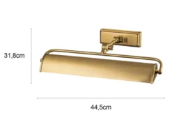 Bilderleuchte WINCHFIELD verstellbar, Altmessing, Breite 44,5cm