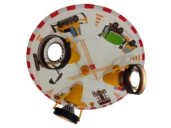 Coole Deckenlampe Motiv Baustelle für Kinderzimmer 3 flammig schwenkbar Ø 35cm