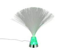 Coole Faserlampe mit RGB Farbwechsel, auch Batteriebetrieb geeignet, Höhe 31,5cm