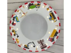 Coole LED Deckenleuchte Baustelle fürs Kinderzimmer Schlummerlicht bunt Ø54cm