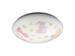 Coole LED Deckenleuchte dimmbar mit Safari Motiv fürs Kinderzimmer, bunt Ø 35cm