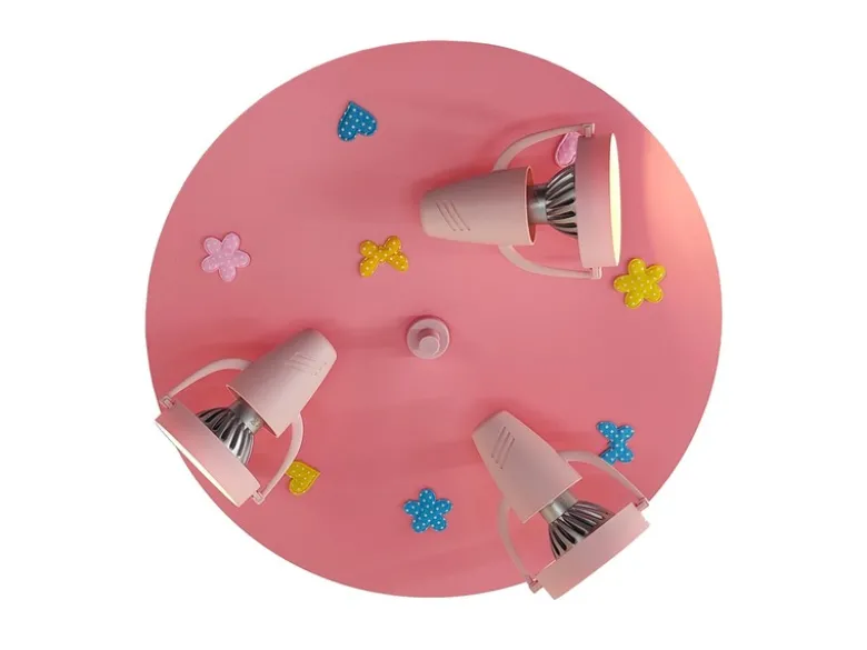 Coole LED Deckenleuchte für Kinderzimmer Natur Motive 3 flammig schwenkbar Ø35cm
