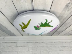 Coole LED Deckenleuchte mit Dino Motiv fürs Kinderzimmer, bunt Ø 35cm