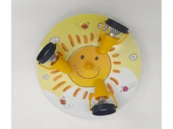 Coole LED Deckenleuchte Sonne fürs Kinderzimmer 3 flammig schwenkbar Ø35cm