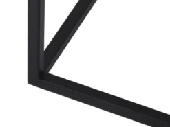 Couchtisch SHANIA 2er Set - Satztisch Metall in Schwarz Silber