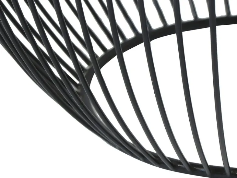 Couchttisch 2 teilig Korbtisch Metall Schwarz mit Tischplatte Silber, Höhe 42cm