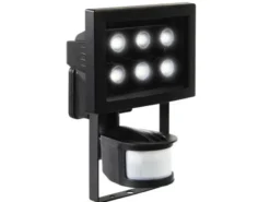 CREE LED-Flutlichtstrahler 12m/180° Bewegungsmelder, IP44