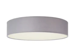 Deckenlampe CEILING DREAM, Stoff Grau / Abdeckung satiniert, Ø 40cm