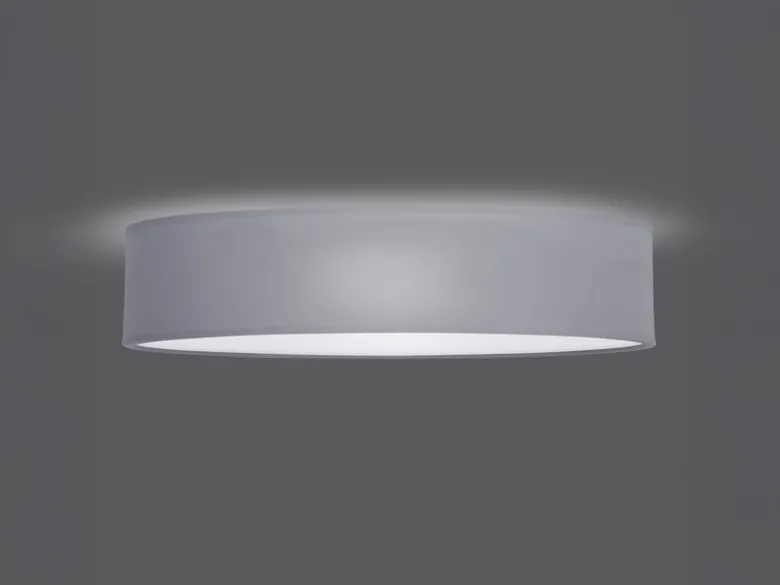 Deckenlampe CEILING DREAM, Stoff Grau / Abdeckung satiniert, Ø 50cm
