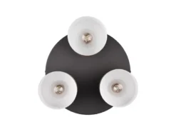Deckenleuchte AGUDO 3-flammig Metall Lampenschirme Coffee Töne, Ø 37cm