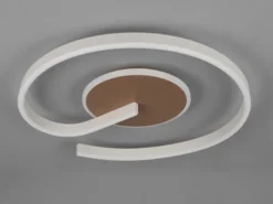 Deckenleuchte CALLE in Coffee flach, LED dimmbar & Lichtfarbe einstellbar Ø 50cm