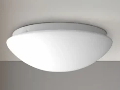 Deckenleuchte / Deckenschale rund, Opalglas matt, Ø 25cm