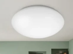 Deckenleuchte / Deckenschale rund, Kunststoff opalweiß, Ø 29 cm
